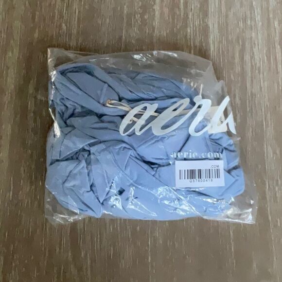 Aerie SMOOTHEZ Women's Blue Shirt XL LONG SLEEVE NWT in packaging‎ - Picture 2 of 4